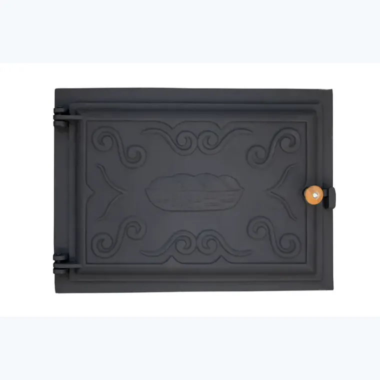 Frente Forno para Lenha Grande 33X42 Reto da Fundição São Cristóvão