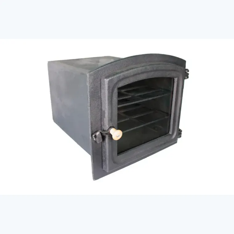 Forno para Lenha Pequeno Frente Vidro 48X35X30 Arqueado da Fundição São Cristóvão